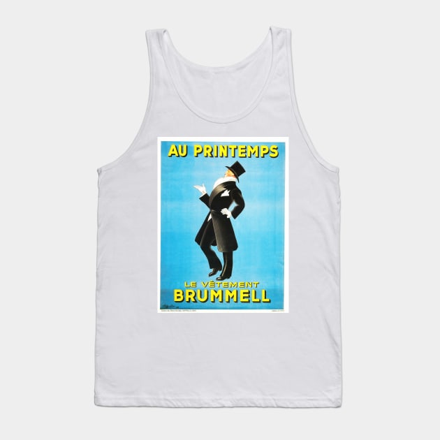 AU PRINTEMPS BRUMMELL French Department Store Art Deco by Leonetto Cappiello 1931 Tank Top by vintageposters